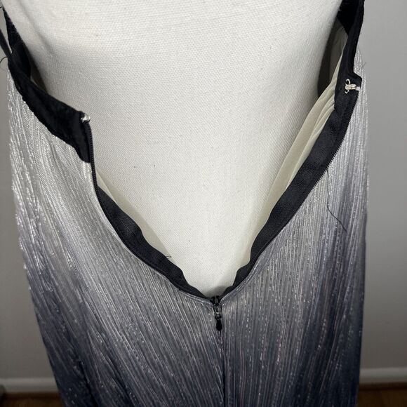 Show Me Your MuMu Eva Mini Dress Size Medium Ombre Sparkling Babydoll - Picture 5 of 11